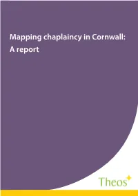 Mapping Chaplaincy in Cornwall: a Report