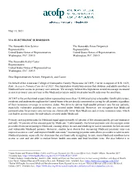 May 11, 2021 VIA ELECTRONIC SUBMISSION the Honorable Kim