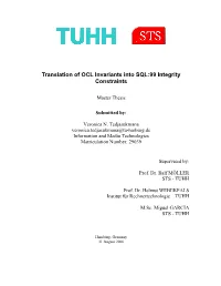 Operation in Xql______34 4.5 Well-Formedness Rules of Xql ______36 4.6 Summary ______42