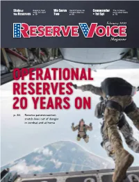 OPERATIONAL RESERVES 20 YEARS on P