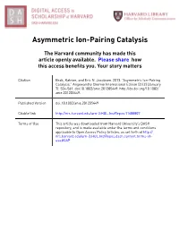 Asymmetric Ion-Pairing Catalysis