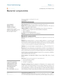 Bacterial Conjunctivitis