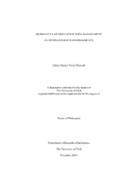 Biomolecular Simulation Data Management In