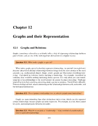 Chapter 12 Graphs and Their Representation