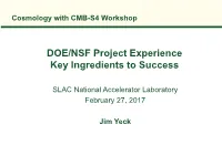 CMB-S4 Workshop SLAC Feb 2017