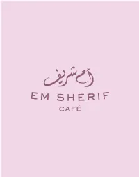 Em Sherif Cafe Menu (Updated)