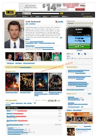 Josh Duhamel Top 500 Quick Links: Actor | Soundtrack Overview