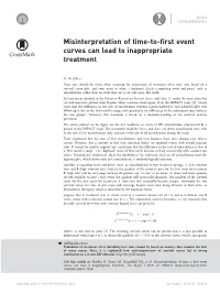 Misinterpretation of Time-To-First Event Curves Can Lead to Inappropriate Treatment