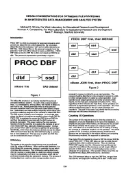 Processing in an Integrated Data Management and Analysis System