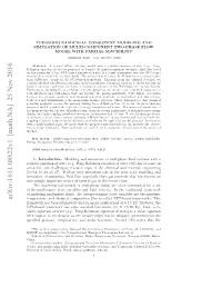 Thermodynamically Consistent Modeling and Simulation of Multi-Component Two-Phase Flow Model with Partial Miscibility