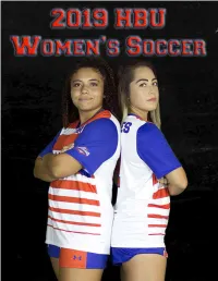 2019 HBU WSOC Media Guide.Pdf