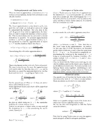 Binomial Series F(K)(A)(X − A)K → ∞