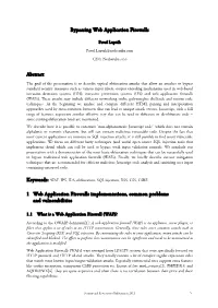 Bypassing Web Application Firewalls