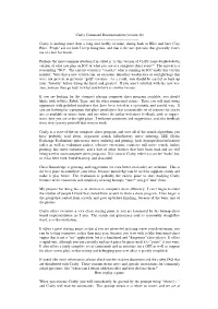 Crafty Command Documentation (Version 18) ------Crafty Is Nothing More Than a Long-Time Hobby of Mine, Dating Back to Blitz and Later Cray Blitz