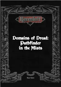 Domains of Dread: Pathfinder in the Mists