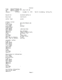 Hatcher From: Hhatcher@Nbcok.Com Sent: Monday, October 22, 2012 5:05 PM To: FDIC Starsmail Subject: [STARS] - October 22, 2012 Martin Gruenberg, Acting Cha