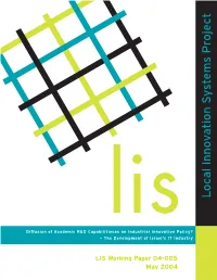 MIT IPC Local Innovation Systems Working Paper 04-005