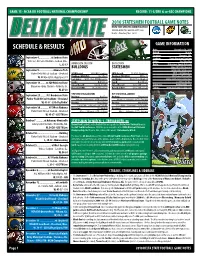 Schedule & RESULTS