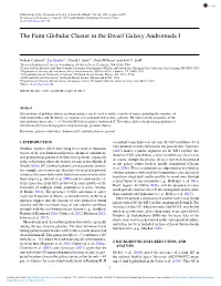 The Faint Globular Cluster in the Dwarf Galaxy Andromeda I