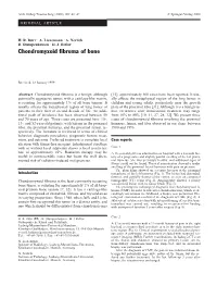 Chondromyxoid Fibroma of Bone
