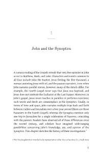 John's Use of Matthew