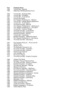 Local Certification History