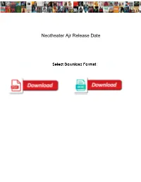 Neotheater Ajr Release Date