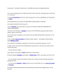 Paul Heyman – the Need for Hustle Today – 2012MAY31 (Via Tweets from @Heymanhustle)
