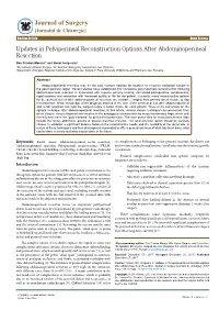 Updates in Pelviperineal Reconstruction Options After Abdominoperineal Resection