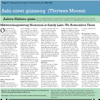Ashi-Niswi Giizisoog (Thirteen Moons)