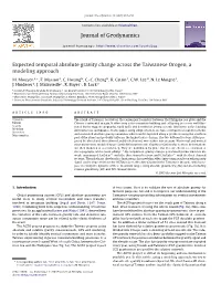 Journal of Geodynamics Expected Temporal Absolute Gravity Change