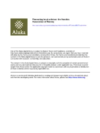 Pioneering Local Activism: the Namibia Association of Norway