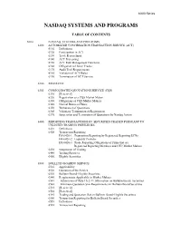 Table of Contents