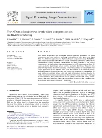 The Effects of Multiview Depth Video Compression on Multiview Rendering