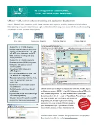Umodel – UML Tool for Software Modeling and Application Development