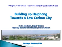 Building up Haiphong Towards a Low Carbon City