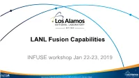LANL Fusion Capabilities