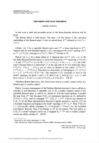 The Krein-Smulian Theorem