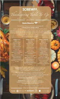 To View Our Complete Menu Offerings