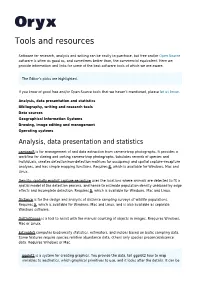 Tools and Resources