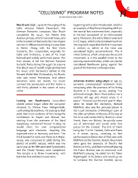 PROGRAM NOTES by Jae Cosmos Lee, Violin