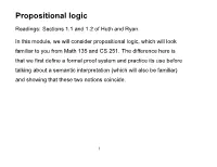 Propositional Logic