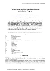 The Development of the Spaceliner Concept and Its Latest Progress