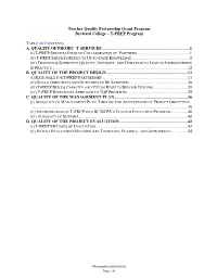 Broward College T-PREP Program Teacher Quality Partnership Grant Program