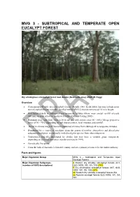 Mvg 3 - Subtropical and Temperate Open Eucalypt Forest