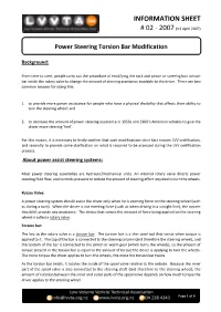 Power Steering Torsion Bar Modification