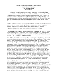 2020-08-05 Board of Zoning Minutes (Pdf)