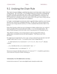 9.2. Undoing the Chain Rule