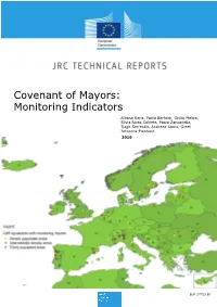 Covenant of Mayors: Monitoring Indicators