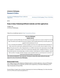 Study of Shear Thickening/Stiffened Materials and Their Applications
